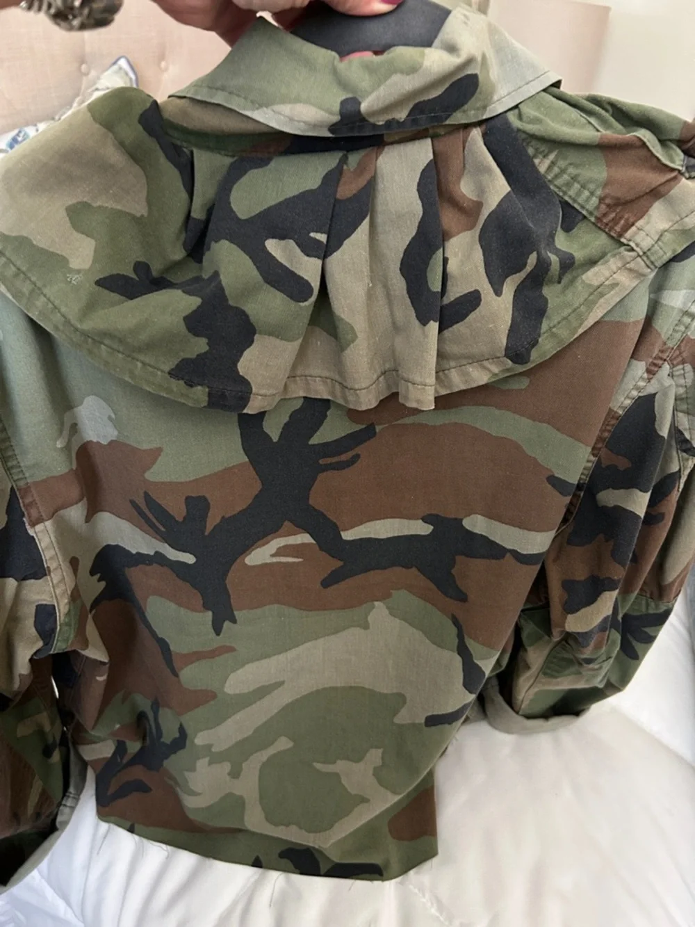 Camo Green Brown Woodland Camouflage Utility Jacket - Picture 2 of 4